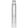 vidaXL Arched Gabion Baskets 7 pcs 400x30x160/180 cm Galvanised Iron