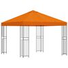vidaXL Gazebo 3 x 3 m Orange Polyester and Steel 190 gsm