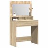 vidaXL Dressing Table Sonoma Oak 75.5 x 41 x 135 cm Engineered Wood