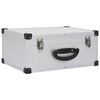 vidaXL CD Case for 60 CDs Aluminium ABS Silver