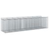 vidaXL Gabion Raised Bed 4 pcs Silver