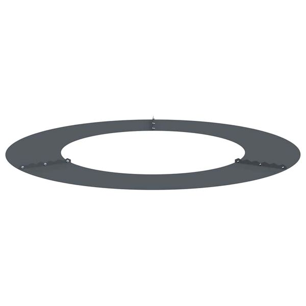 vidaXL suitable for Flat Tree Rings 5 pcs Anthracite &Oslash;50 / 80 cm Steel