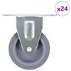 vidaXL 24 pcs Fixed Casters 75 mm