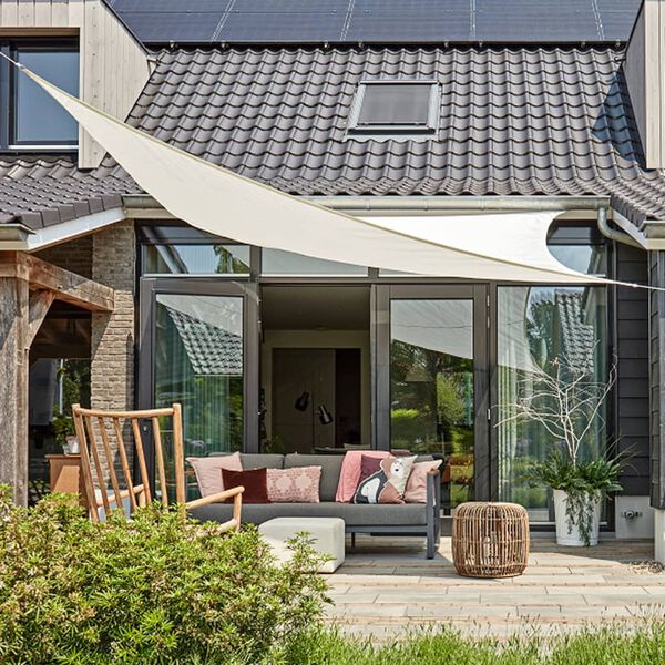 Livin'outdoor Shade Cloth Como Polyester Triangle 3.6x3.6 m White