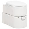 vidaXL Integrated Camping Toilet White 24+17 L HDPE&Enamel