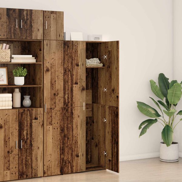 vidaXL Highboard Old wood 70 x 42.5 x 185 cm Engineered wood