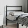 vidaXL Metal Replace Headboard Black 90 cm