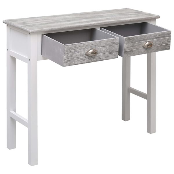 vidaXL Console Table Grey 90x30x77 cm Wood