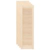 vidaXL Cabinet Doors Louvred Design 4 pcs 99x29.5 cm Solid Wood Pine