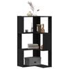 vidaXL Bookcase Black Oak 50 x 50 x102 cm