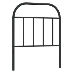 vidaXL Metal Replace Headboard Black 75 cm