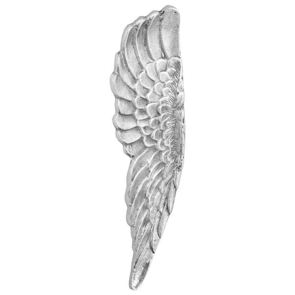 vidaXL Wings Sculpture Silver 31 x 5 x 91 cm Aluminium