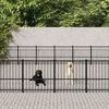 vidaXL Outdoor Dog Kennel Steel 45.16 m&sup2;