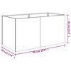 vidaXL Planter 80x40x40 cm Corten Steel