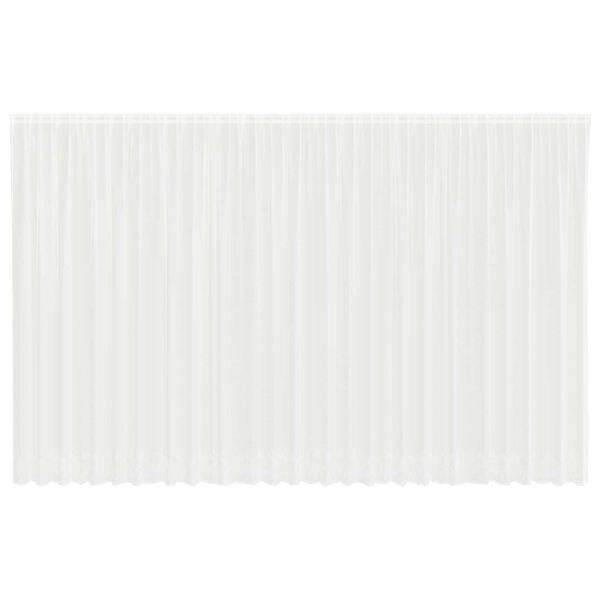 vidaXL Lace Curtain with Curtains Floral White 300 x 750 cm Polyester