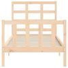 vidaXL Bed Frame without Mattress 100x200 cm Solid Wood Pine