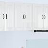 vidaXL Kitchen Cabinet Kalmar 2 pcs High Gloss White 30 x 31 x 80 cm