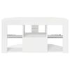 vidaXL Corner LED TV Cabinet High gloss White 100 x 40 x 50 cm