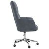 vidaXL Relaxing Chair with Wheel Dark Grey 69 x 61.5 x 102 cm Velvet