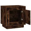 vidaXL Bedside Cabinet Smoked Oak 44x35x45 cm Engineered Wood