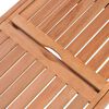 vidaXL Sun Lounger Solid Teak Wood