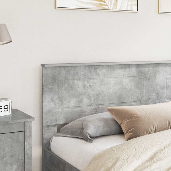 vidaXL Headboard Concrete Grey 200 cm Engineered wood