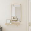 vidaXL Wall-mounted Mirror Gold 30x60 cm Rectangle