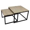 HSM Collection 2 Piece Coffee Table Set Square
