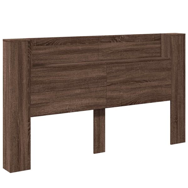 vidaXL Headboard Brown Oak 180 x 16.5 x 103.5 cm Engineered Wood