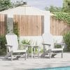 vidaXL Garden Chair 2 pcs White 82 x 74 x 92 cm Polyethylene