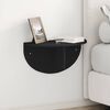 vidaXL Wall Shelf Wall-mounted Black 48 x 24 x 24 cm Engineered Wood