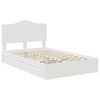 vidaXL Storage Bed with Headboard White 120 x 190 cm Engineered Wood