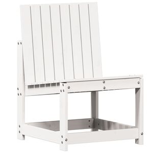 vidaXL Garden Chair White 50,5x55x77 cm Solid Wood Pine