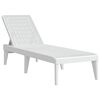 vidaXL Sun Lounger White 186x60x29 cm PP