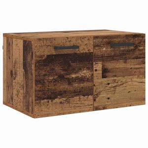 vidaXL Wall-Mounted Cabinet Old Wood 60 x 36.5 x 35 cm Engineered Wood