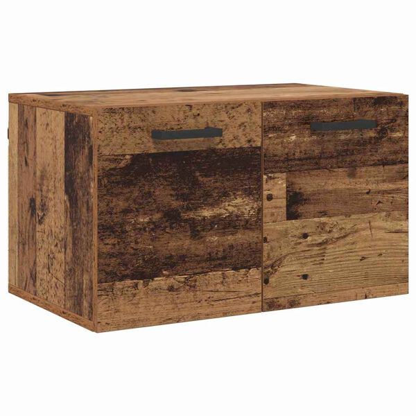 vidaXL Wall-Mounted Cabinet Old Wood 60 x 36.5 x 35 cm Engineered Wood