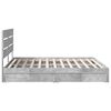 vidaXL Storage Bed Concrete Grey 200 x 200 cm Engineered Wood