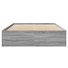 vidaXL Bed Frame without Mattress Grey Sonoma 140x200 cm Engineered Wood