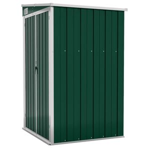 vidaXL Garden Shed | Green | Galvanised steel | Medium | Garden Shed