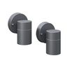 vidaXL Outdoor Wall Lights 2 pcs Stainless Steel Downwards