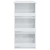 vidaXL Bar Table with Storage Rack High Gloss White 102x50x103.5 cm