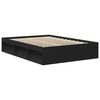 vidaXL Bed Frame without Mattress Black 160x200 cm