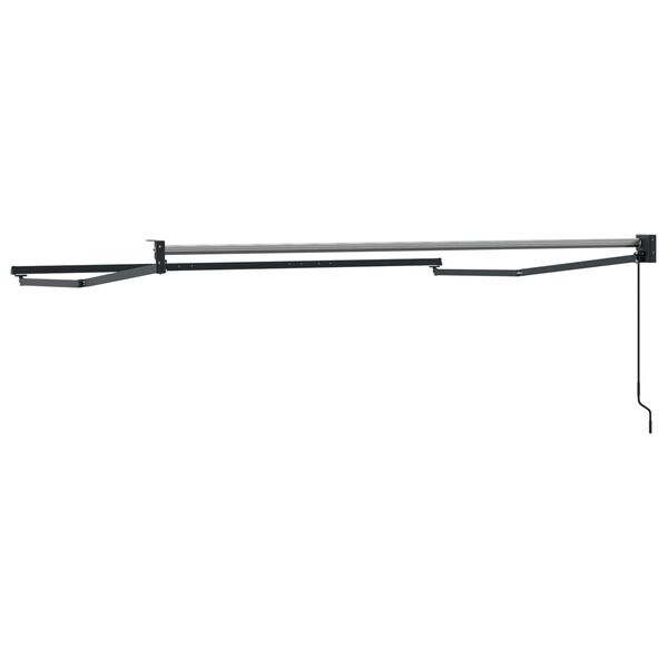 vidaXL Manual Retractable Awning Frame Anthracite 3 x 2 m Aluminium