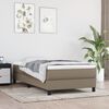 vidaXL Pocket Spring Bed Mattress Medium Taupe 100x200x20 cm Fabric