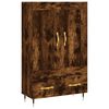 vidaXL Highboard Smoked Oak 69,5x31x115 cm Engineered Wood