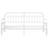 vidaXL Daybed Frame with Headboard White 100 x 190 cm Steel