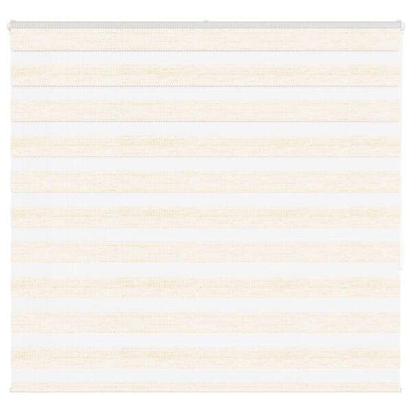 vidaXL Zebra Blind Marble Beige 155x150 cm Fabric Width 150.9 cm Polyester