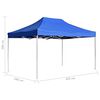 vidaXL Professional Folding Party Tent Aluminium 4.5x3 m Blue
