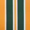 vidaXL Retractable Awning Green and Yellow 4 x 3 m