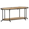 vidaXL TV Cabinet 100x42x40 cm Solid Wood Rough Mango